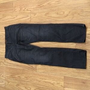 Indigo corduroy straight leg pants by Joe's Jeans, size 32"